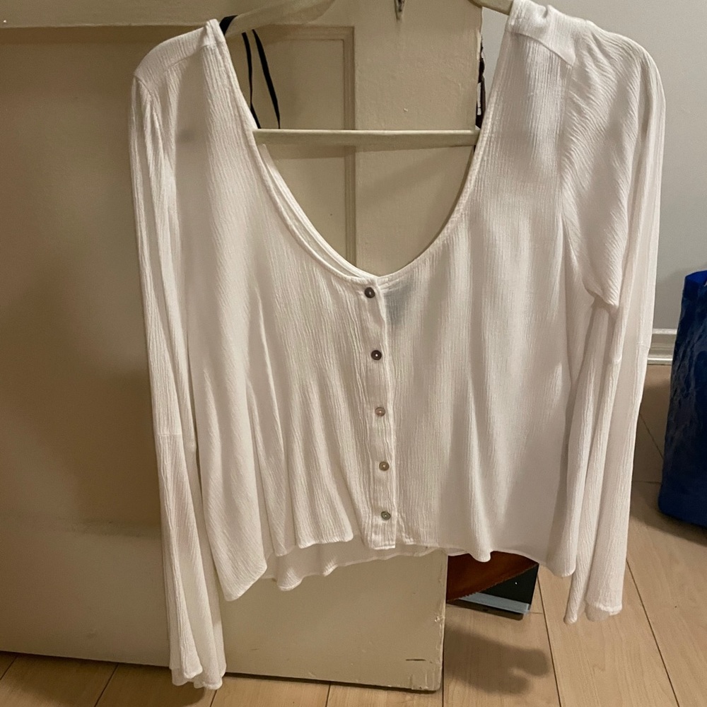 Forever 21 long bell sleeve top